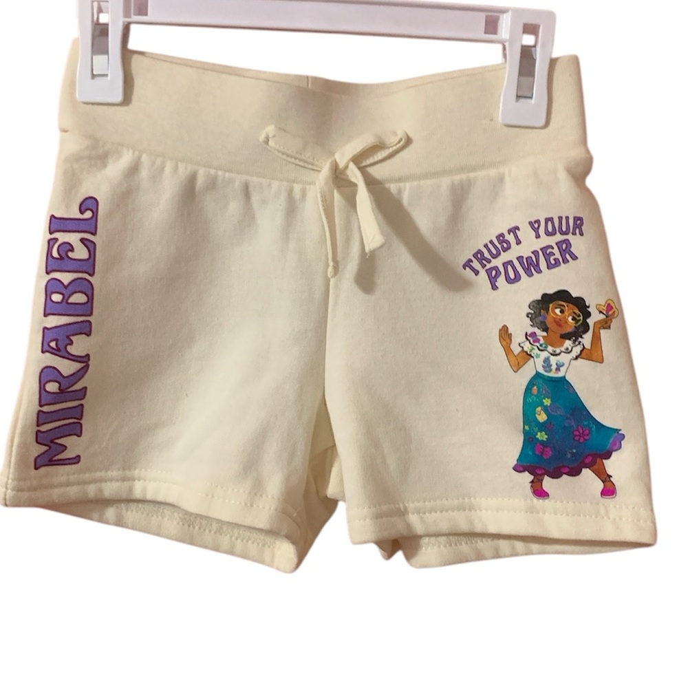 Disney Mirabel Cream Shorts Girls 6/6X